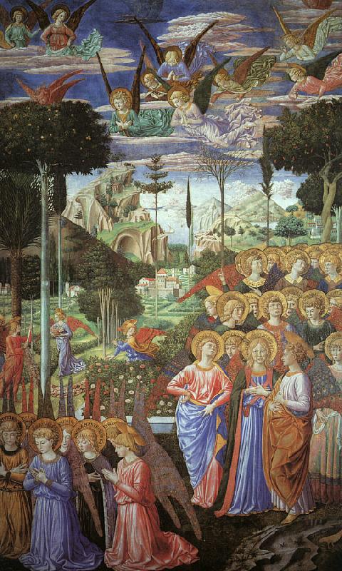 Benozzo Gozzoli Angels Worshipping France oil painting art